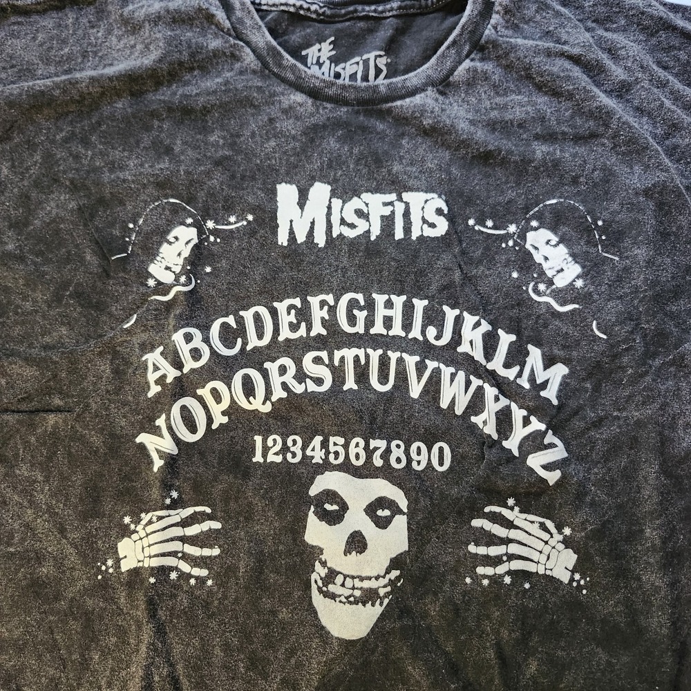 XL NWOT Men's The Misfits Spirit Board Stone Washed Graphic T-Shirt